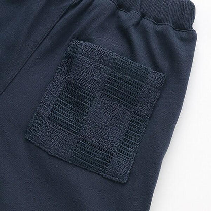 方形刺繡中褲