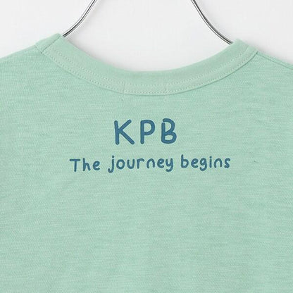 電車印花竹節棉短袖T恤