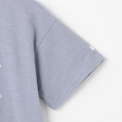 【接觸冷感】海洋刺繡短袖T恤（青少年款）