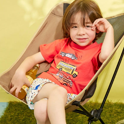 工程車輛印花短袖T恤