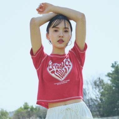 【LTXC】【吸水速幹/清爽】愛心噴霧T恤