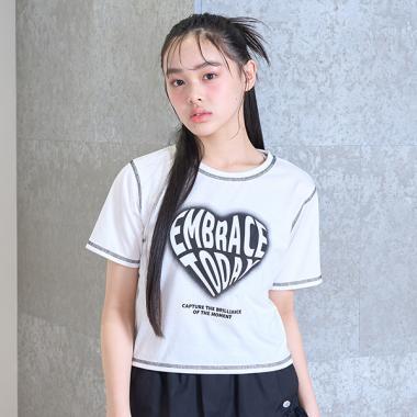 【LTXC】【吸水速幹/清爽】愛心噴霧T恤