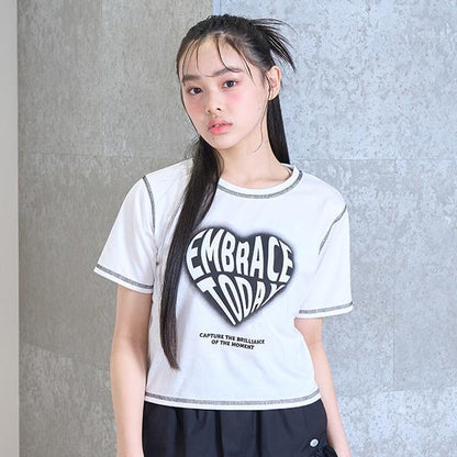 【LTXC】【吸水速幹/清爽】愛心噴霧T恤