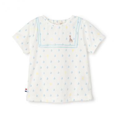 帆船印花短袖T恤