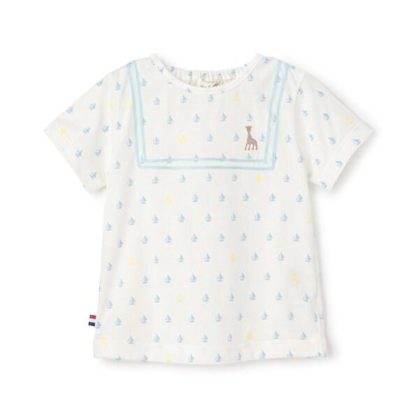 帆船印花短袖T恤