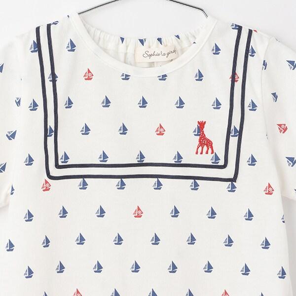 帆船印花短袖T恤