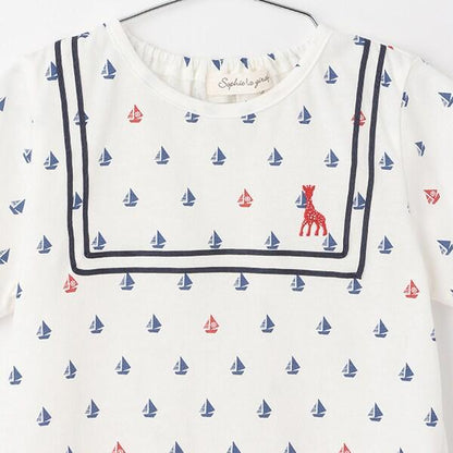 帆船印花短袖T恤