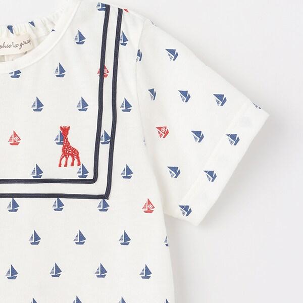 帆船印花短袖T恤