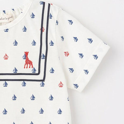 帆船印花短袖T恤