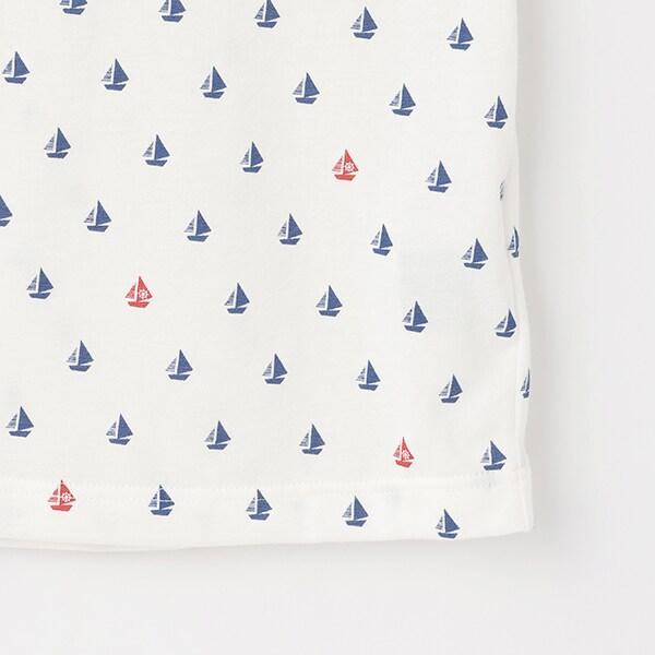 帆船印花短袖T恤