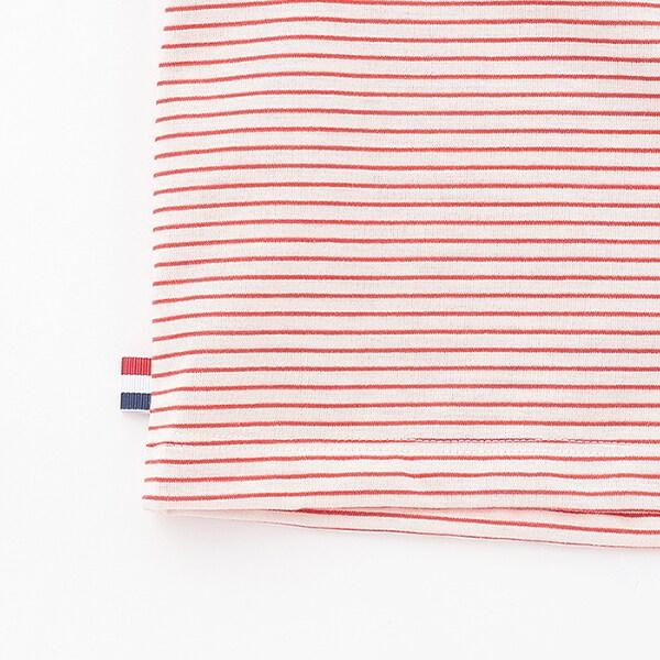 印花條紋短袖套裝