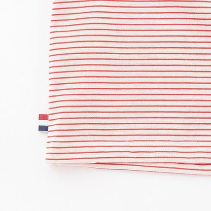 印花條紋短袖套裝