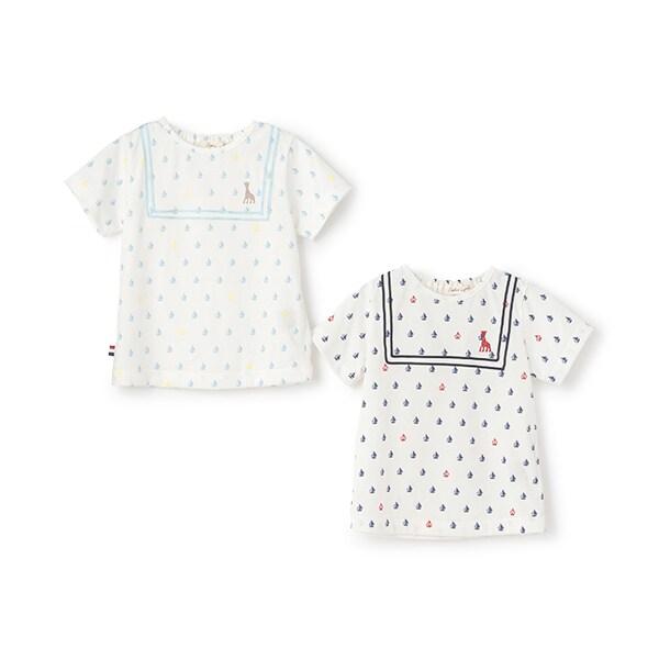 帆船印花短袖T恤