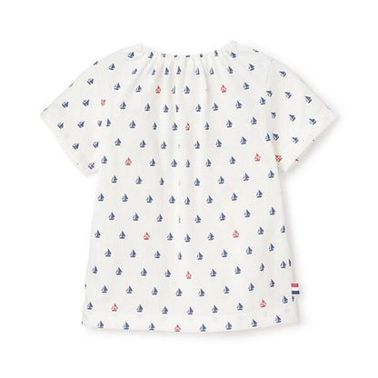 帆船印花短袖T恤