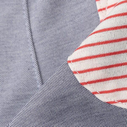 印花條紋短袖套裝