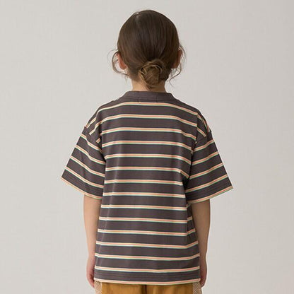 多色條紋T恤