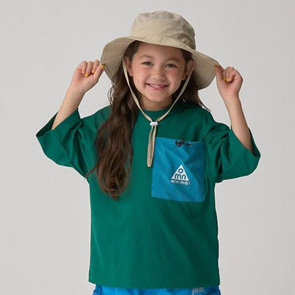 【吸水速幹】束口袋口袋T恤