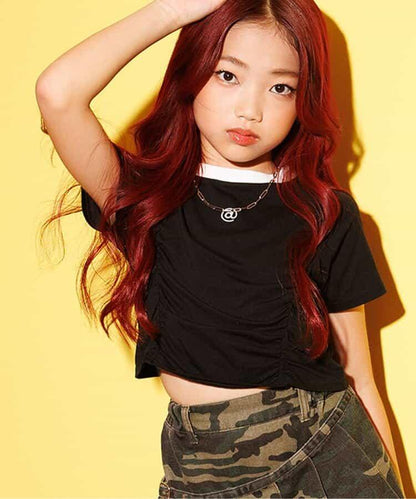 荷葉邊短款上衣