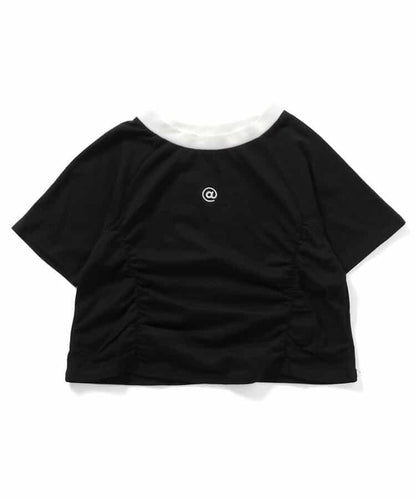 荷葉邊短款上衣