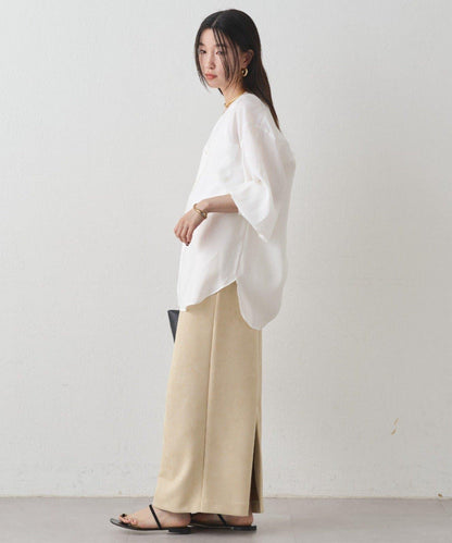 袖口收口V領襯衫