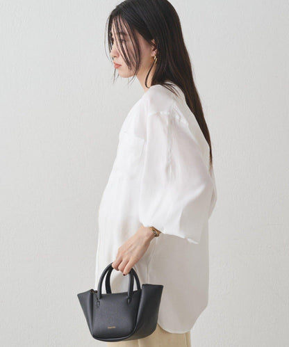 袖口收口V領襯衫