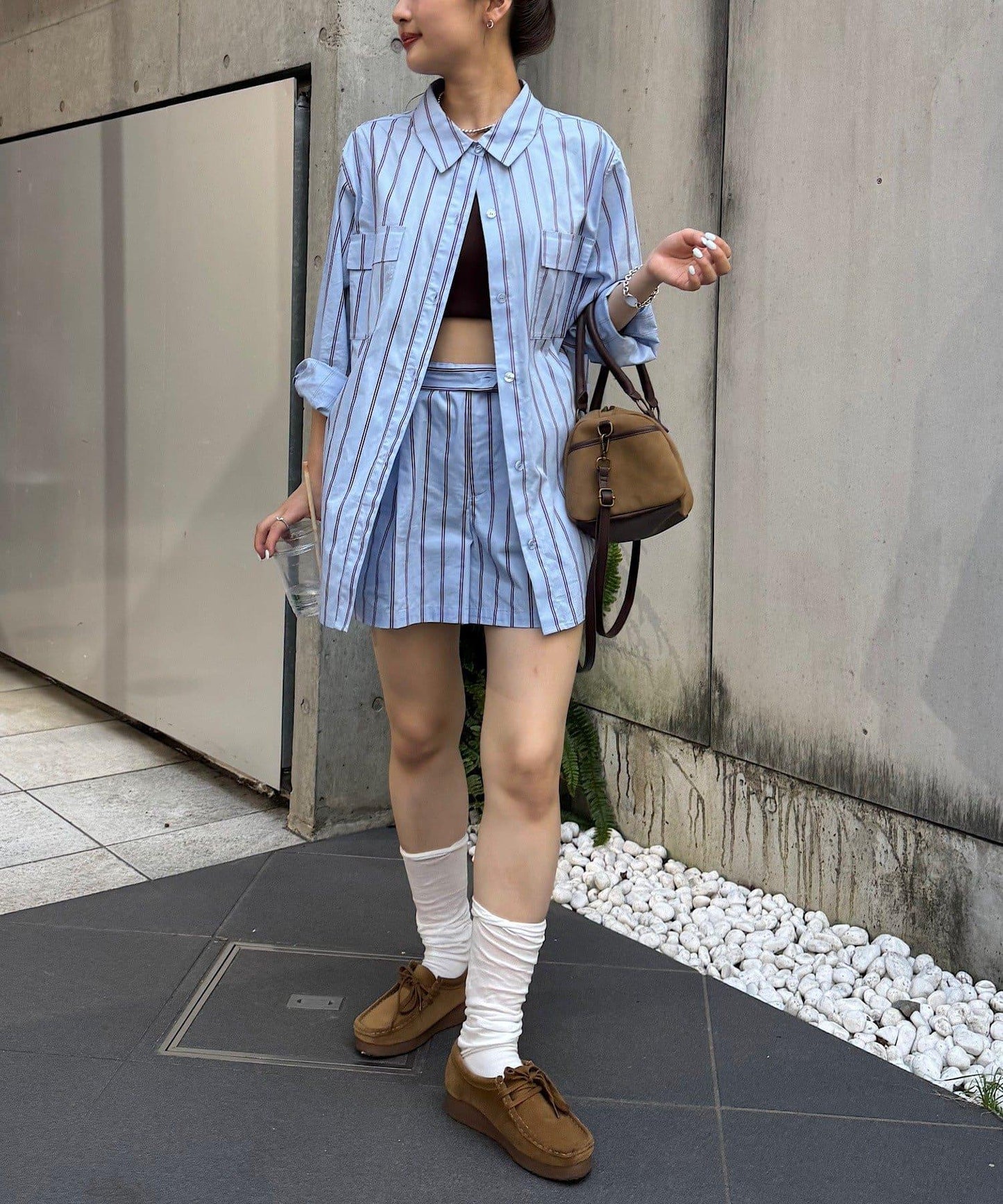 條紋短褲