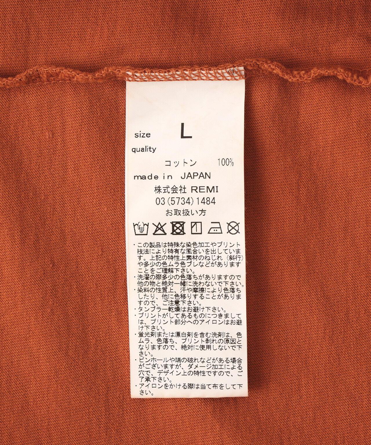 REMI RELIEF 聯名20/-天竺BIG尺寸T恤（苔綠色）
