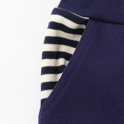 【人氣商品】【直營店無售】條紋星星口袋衛褲