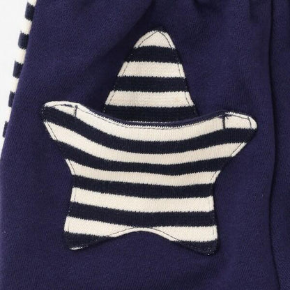 【人氣商品】【直營店無售】條紋星星口袋衛褲