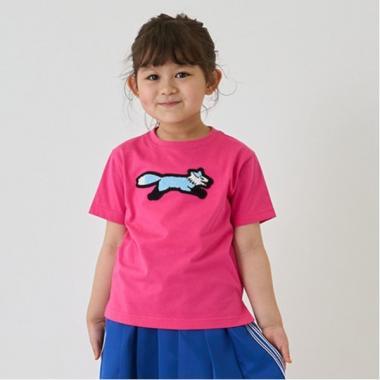 【the FOX】【防汙加工】毛圈繡貼布短袖T恤