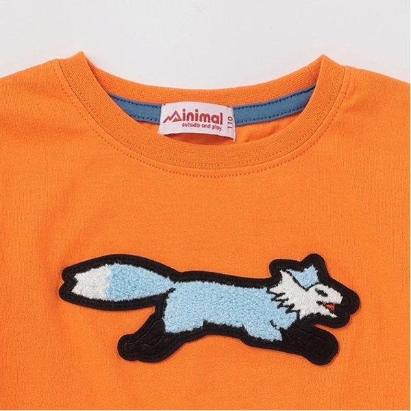 【the FOX】【防汙加工】毛圈繡貼布短袖T恤