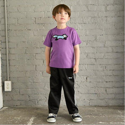 【the FOX】【防汙加工】毛圈繡貼布短袖T恤