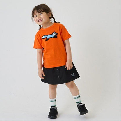 【the FOX】【防汙加工】毛圈繡貼布短袖T恤