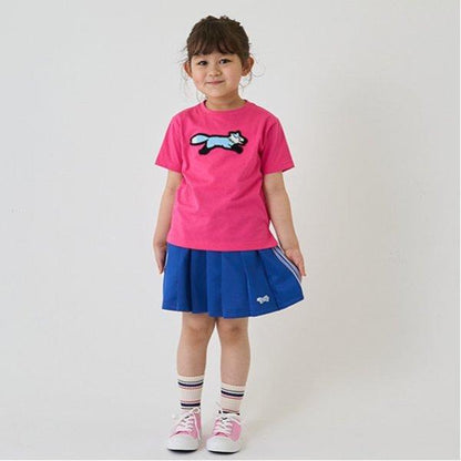 【the FOX】【防汙加工】毛圈繡貼布短袖T恤