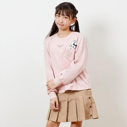 troislapins 兔子刺繡貼布長袖T恤（140～160）