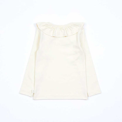 KP 荷葉邊領長袖T恤（80～140）