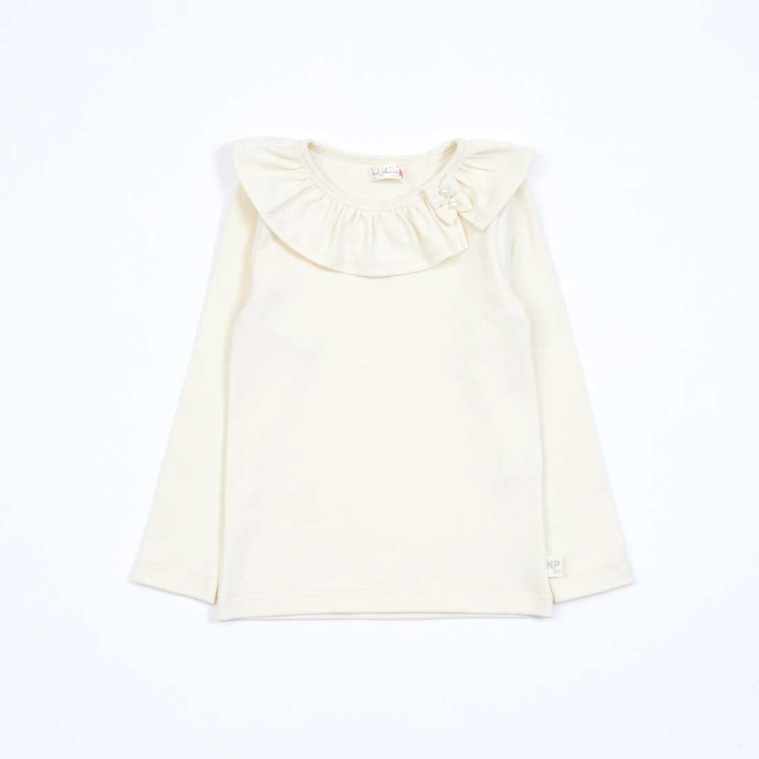 KP 荷葉邊領長袖T恤（80～140）