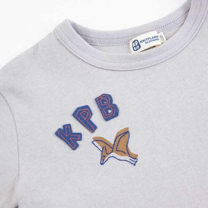 KPBOY 條紋與純色天竺拼接層疊風長袖T恤（80～120）