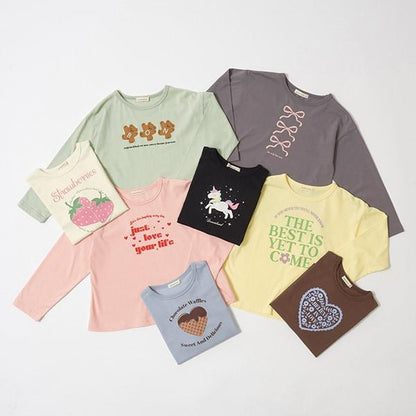 【不易變形柔軟棉】可選8款圖案印花A字型T恤