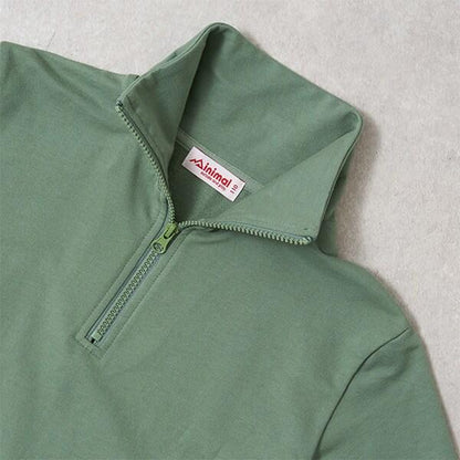 【吸水速幹】半拉鍊短袖衛衣