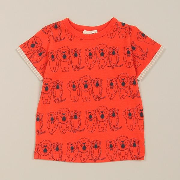 三隻動物全印花短袖T恤