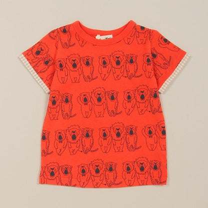 三隻動物全印花短袖T恤