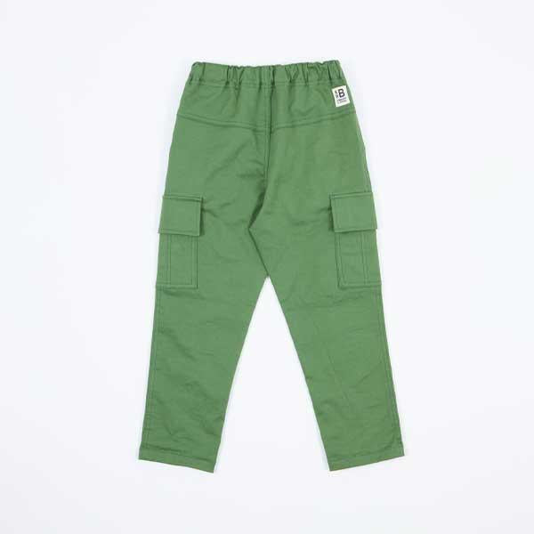 彈力斜紋工裝風長褲（100～130）