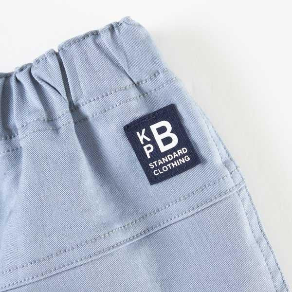 彈力斜紋工裝風長褲（100～130）