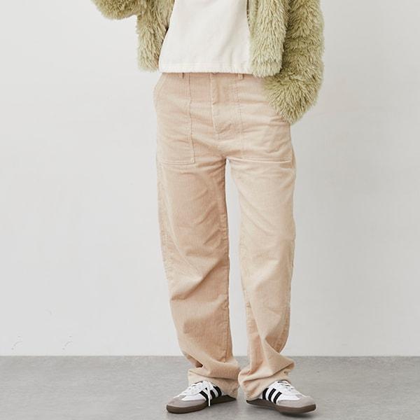 【LADIES】燈芯絨長褲
