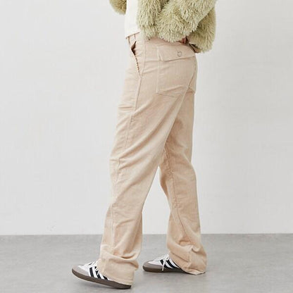 【LADIES】燈芯絨長褲