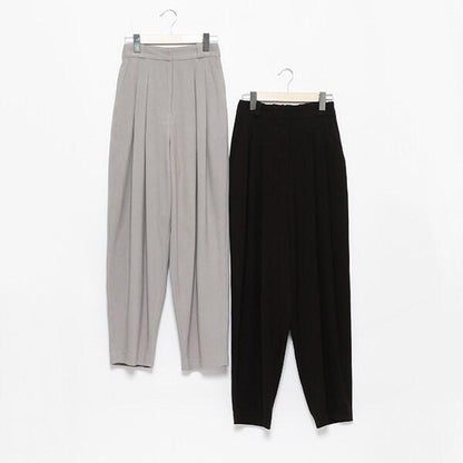【LADIES】【AJUGA.】褶皺長褲（成人尺碼）
