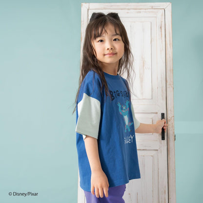 【怪獸電力公司】手繪印花寬鬆短袖T恤