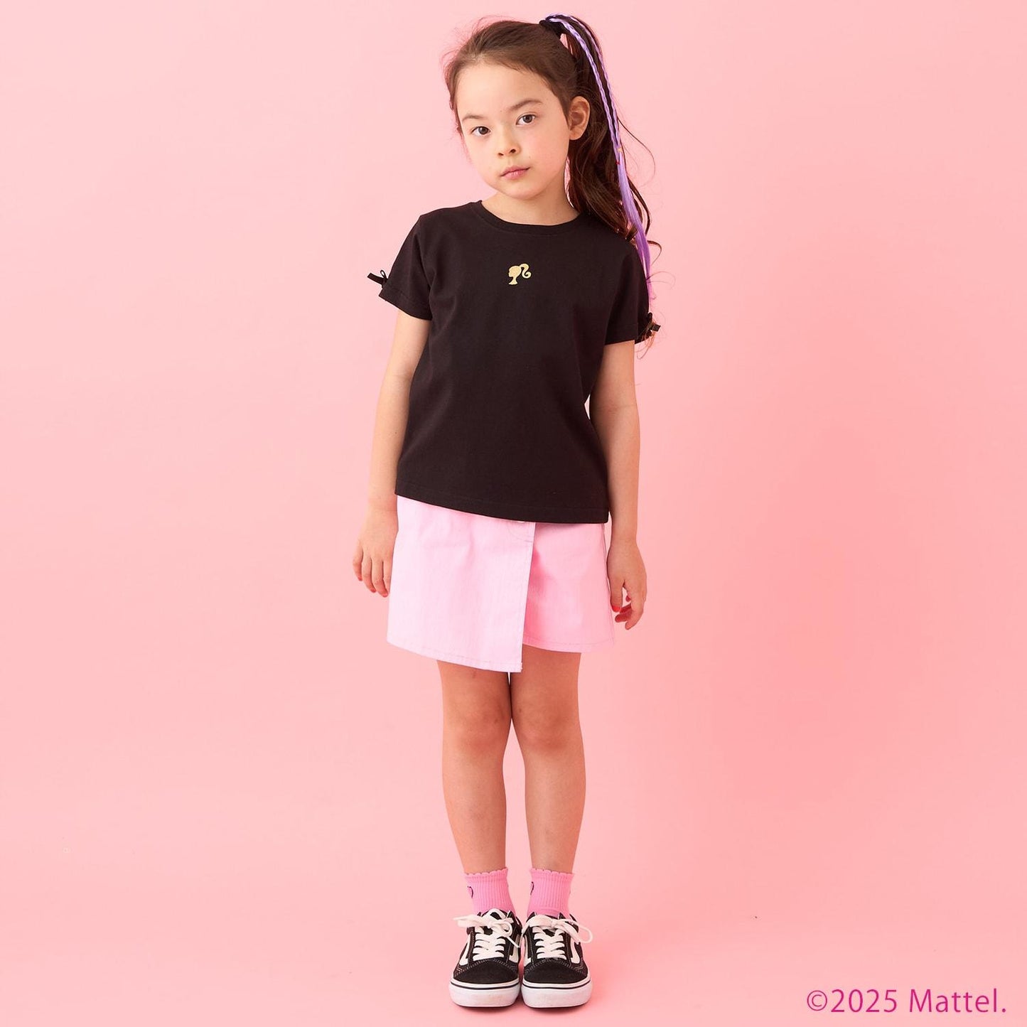 【Barbie】袖褶T恤