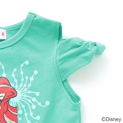 防汙防潑水《迪士尼》公主蝴蝶結袖一字肩T恤